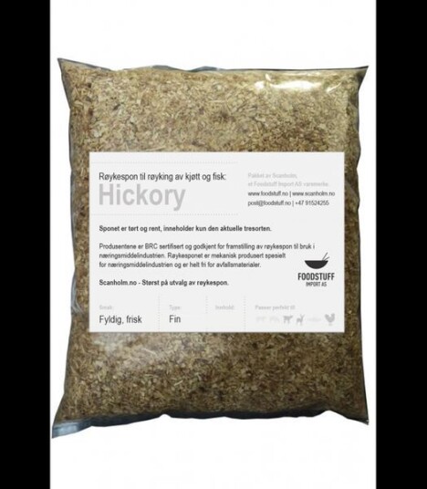 FUMY Røykespon, Røykflis av Hickory, 3Liter. Fin størrelse