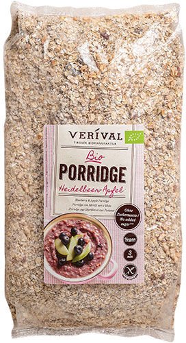 Verival Grøt - Blåbær-Eple Øko - 1500 g
