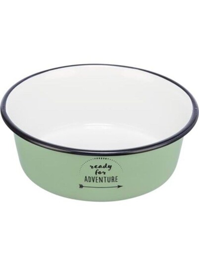 Trixie Bowl Enamel/Stainless Steel 1.9 L/ 21 cm Green