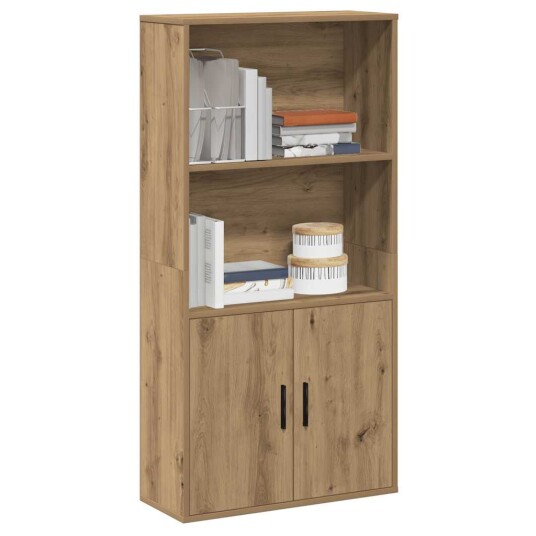 Bokhylle artisan eik 60x24x120 cm konstruert tre