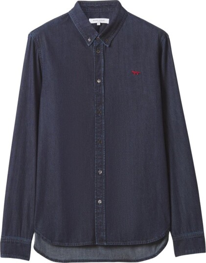 Maison Kitsuné Herre Skjorter Blå M,