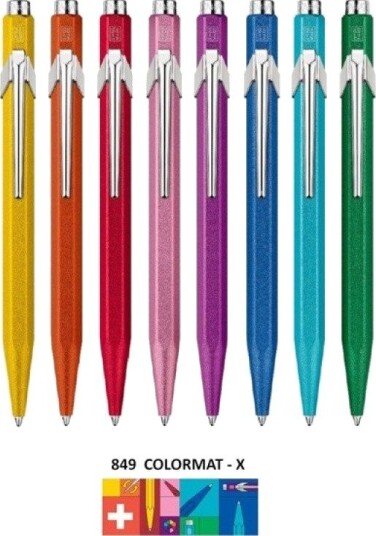 Caran d’Ache Trykkfyllepenn 849 Colormat - X Grønn Strektykkelse: M Blekkfarge: Blå