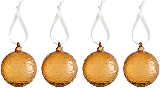 Cooee Design Gry Marble julekule Ø8 cm Cognac Cooee Design Gry Marble julekule Ø8 cm Cognac