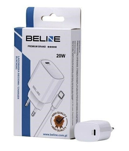 20W Usb-C Vegglader + Usb-C Kabel, Hvit 20W Usb-C Vegglader + Usb-C Kabel, Hvit