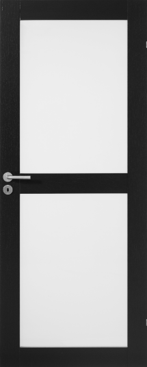 Swedoor Dørbl Unique Gw02l   7x21 Sort Eik