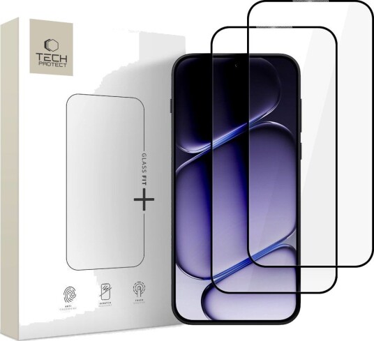 Tech-Protect Glass Fit+ Tempered Glass for OnePlus Nord 6 - 2-pack Svart