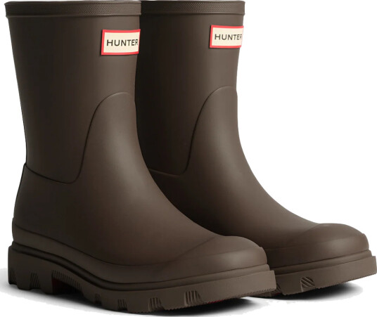Hunter Unisex Downpour Short Boot Brun 42