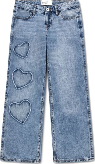 Abercrombie & Fitch jeans med hjerter   110/116