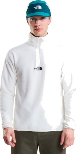 The North Face Glacier Half Zip Fleecetrøye Herre Hvit 2XL The North Face Glacier Half Zip Fleecetrøye Herre Hvit 2XL