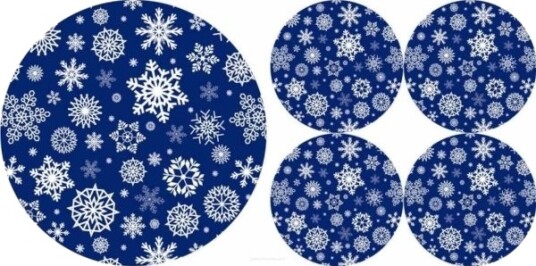 Bertoni Ee Sett Bordskåner (Rund) 1+4 – Snow