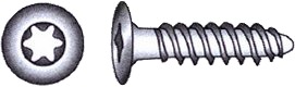 Gulvskrue torx A4 DIN 1001 4,8 x 19 mm 15 stk