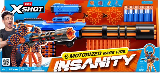 X Shot Insanity Blaster Rage Fire Gatlin Rifler Og Pistoler 36605 X Shot Insanity Blaster Rage Fire Gatlin Rifler Og Pistoler 36605