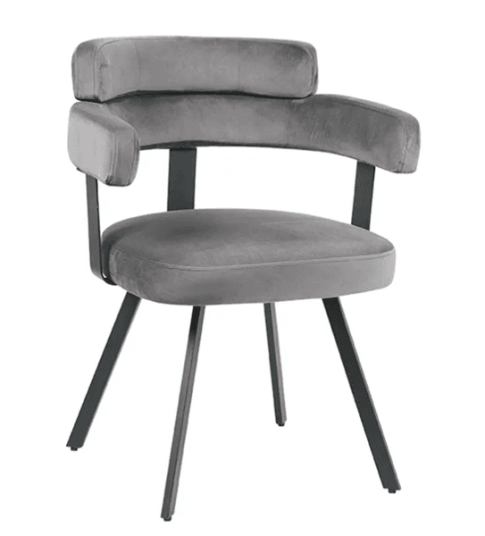 Trend Collection Bardio Spisestol – Grå Velour