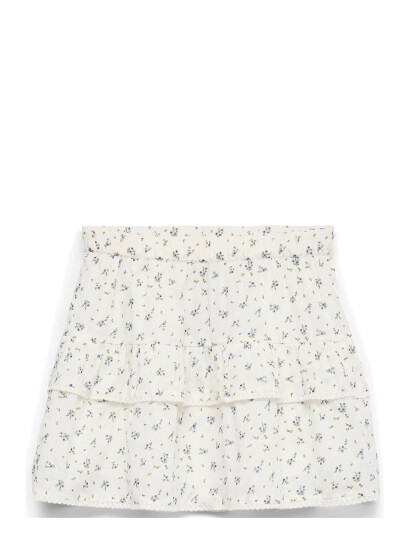 Vero Moda Girl Vmtrine Short Skirt Wvn Girl - White - 128
