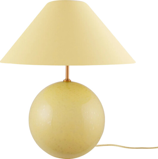 Globen Lighting Iris 35 bordlampe 39 cm Butter yellow