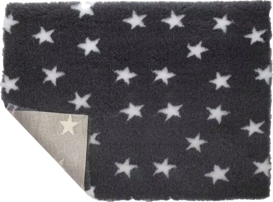 VetBed Nonslip Hundeseng med Hvite Stjerner 75x100cm