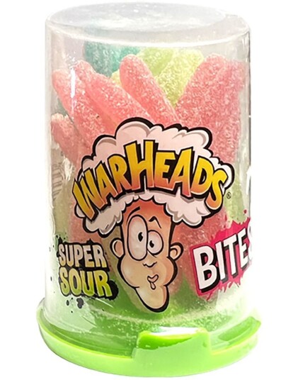 Warheads Super Sour Bites   Supersur Vingummi 80 gram