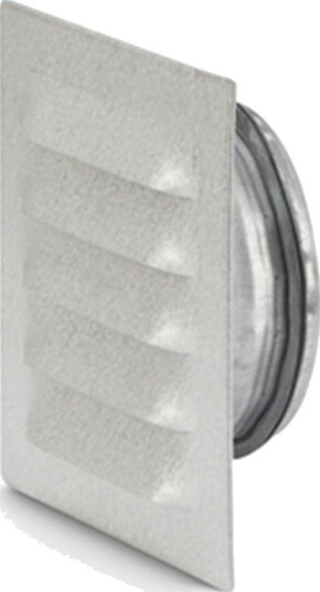 Ventilgitter Fresh Kvadratisk Med Støvfilter Ø100/145x145 mm, Sølv Ventilgitter Fresh Kvadratisk Med Støvfilter Ø100/145x145 mm, Sølv