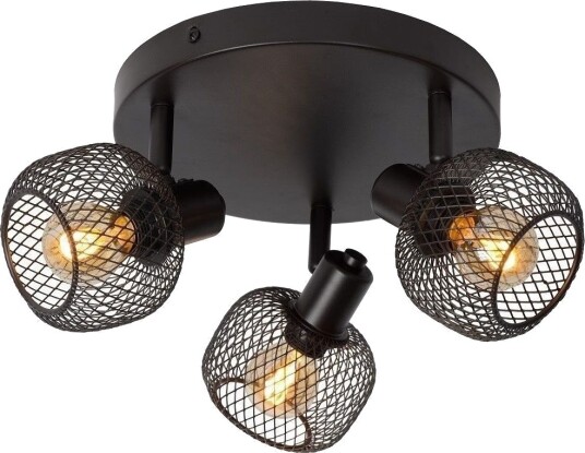 Maren Trio Taklampe  Sort