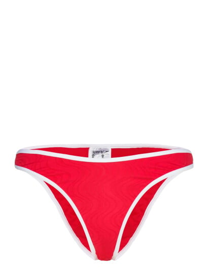 Speedo Texture Scoop Bikini Bottom Red XXL