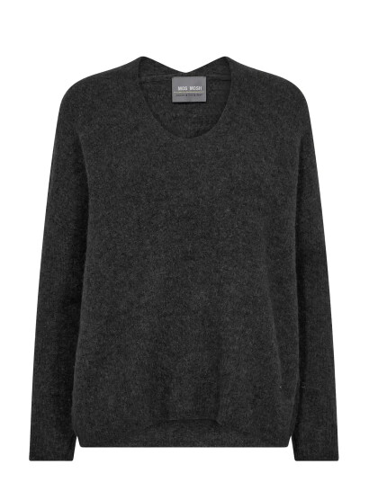 MOS MOSH Mmthora V-Neck Knit - Black - S