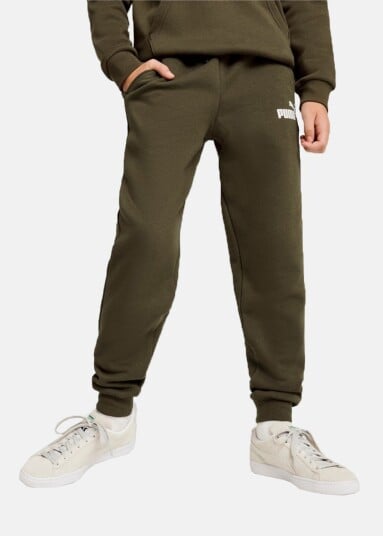 Puma Ess Logo Pants Fl Cl B Dark Olive 176 Sweatpants