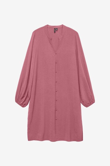 Vero Moda Kjole vmAlva LS V neck Button Dress Rosa