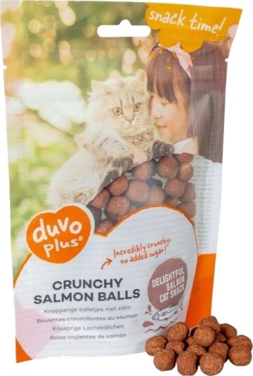 Duvo+ Crunchy Laks Kattegodbit 50 G Duvo+ Crunchy Laks Kattegodbit 50 G