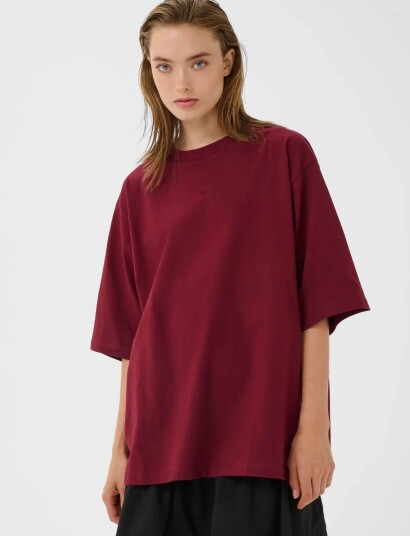 Gestuz Gztimune Tee Burgundy L Gestuz Gztimune Tee Burgundy L