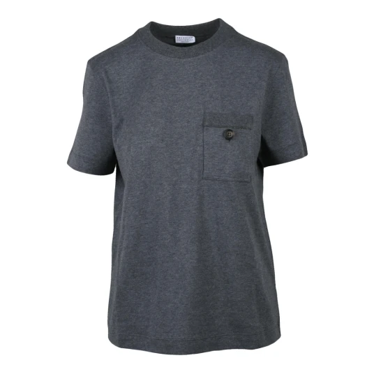 Brunello Cucinelli, Dame, Topper, Grå, M,