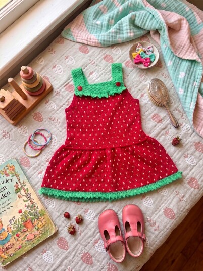 House Of Yarn IR 07-08a Strawberry kjole
