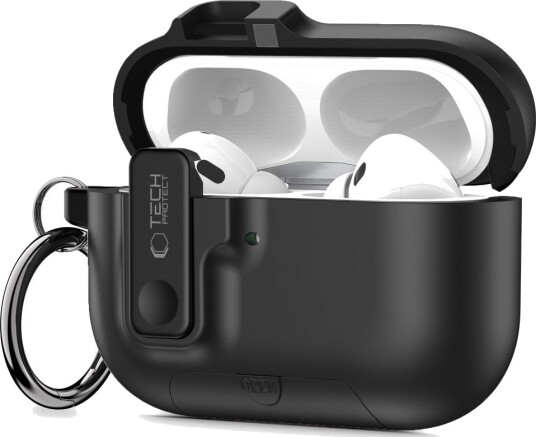 Tech Protect Airpods Pro 3 Slim Hook etui Svart