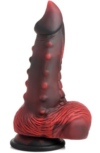Lava Demon Thick Nubbed Silicone Dildo 19,8 cm