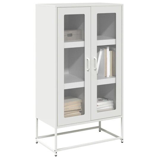 Highboard hvit 68x39x123 cm stål 8721158371959