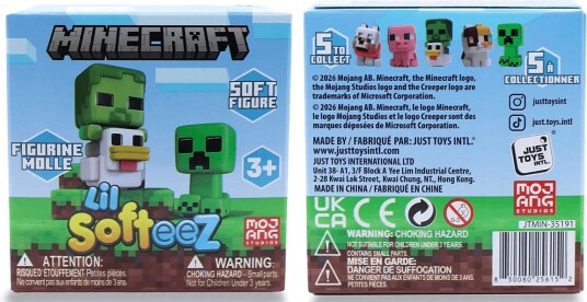 Collectibles Minecraft Lil Softeez Cdu Asst. MULTI One Size