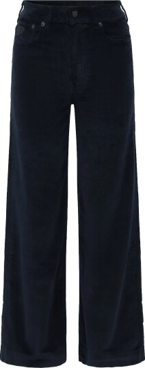 Lois Jeans Palazzo Mistral Shiny Cord 60 NAVY 29 x 30