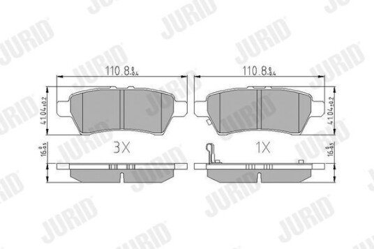 Bremseklosser JURID 572610J Bremseklosser JURID 572610J