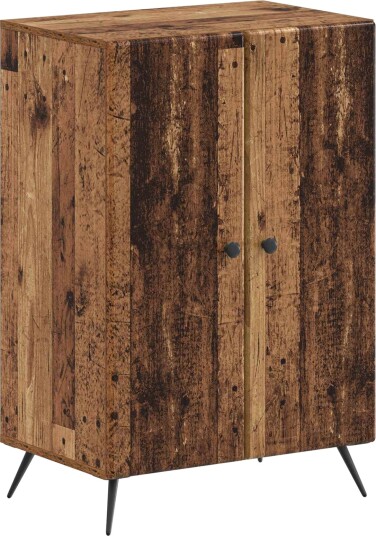 vidaXL Sko Skap BREDA 59,5 x 39,5 x 90 cm Konstruert tre Gammelt tre