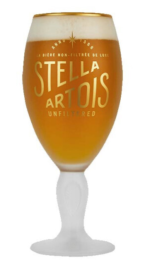 Stella Artois frostet ølglass 33 cl