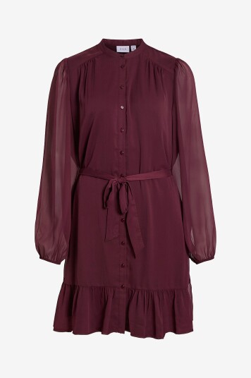 Vila   Kjole viFalia L/S   Rød