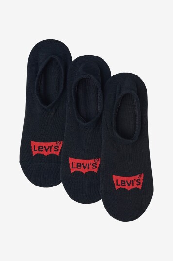 Levi's Ankelsokker Levis High Cut Batwing Logo 3 pakning Svart Levi's Ankelsokker Levis High Cut Batwing Logo 3 pakning Svart