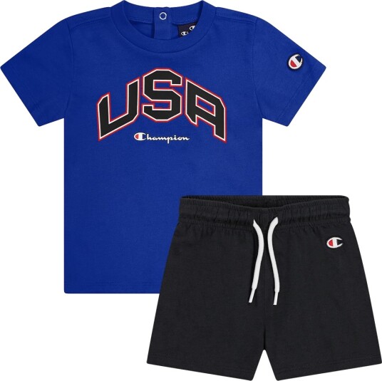 Champion Shorts Sett T skjorte/Shorts Mazarine Blue Champion 74 Shorts Blå