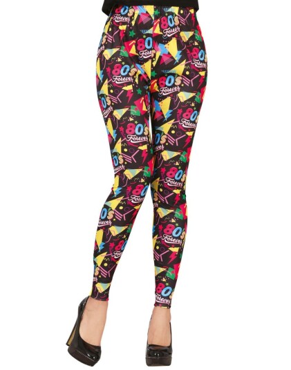 Forever 80"s Leggings til Dame M