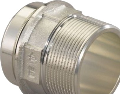 Uponor RS2 1/2" Adapter med forkromet messing til Hydraulikk