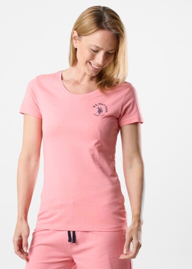 Us Polo O Neck Tee Anouk Geranium Pink Xs T Shirts