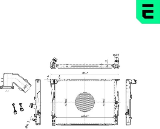 ERA 673047 Radiator motorkjøling