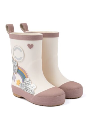 Mikk line 3D Rainbow Gummistøvler til barn white swan
