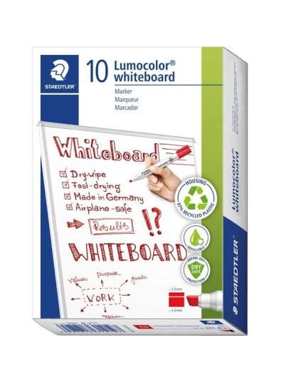 Staedtler Whiteboard marker Lumocolor.10 pcs Red