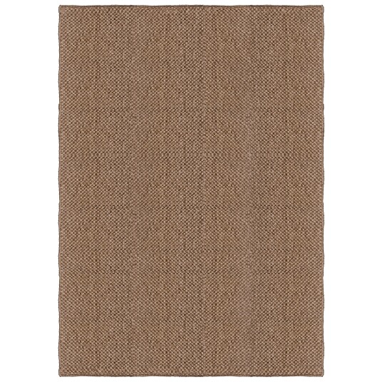 Layered Basket Weave Sisalteppe 300x400 cm Brun