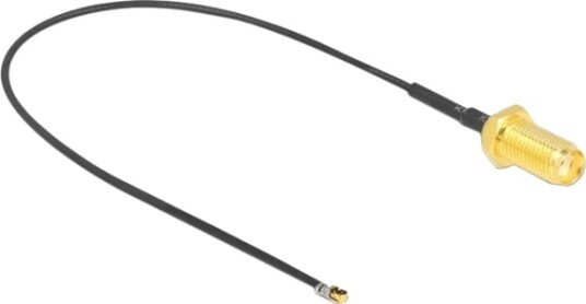 Delock Antennekabel Sma Hunn Skott Til Mhf 4L Lk Hann 20 Cm 1.37 Mm Koaksial Grå Svart